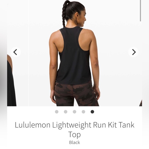 Lululemon Athletica Lightweight Run Kit Muscle Tank Top NWT Black Size 8 - Picture 13 of 14